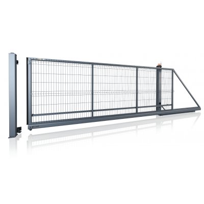 Samonosná posuvná brána automatická Pozink Modest 153cm x 450cm