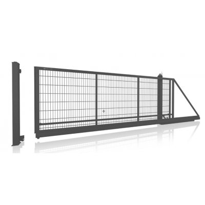 Samonosná posuvná brána ručná Antracit Gardia 160cm x 550cm