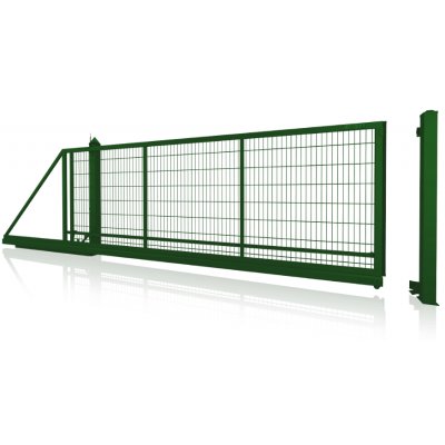 Samonosná posuvná brána automatická Zelená Gardia 180cm x 350cm