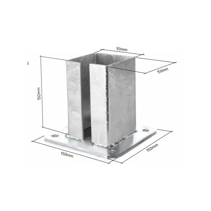 Pätka stĺpika k bráne a bránke Gardia premium 100x100mm
