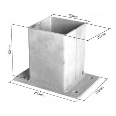 Pätka stĺpika k bráne a bránke Gardia premium 120x120mm