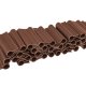 Solid ukončovací klips hnedý 1ks (bradas) 4,75cm