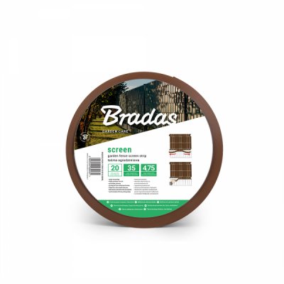 Hnedá krycia páska 4,75cm x 35m + klipy -Bradas