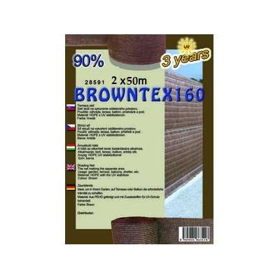 BROWNTEX 200cm Tieniaca sieť 90% (50m)