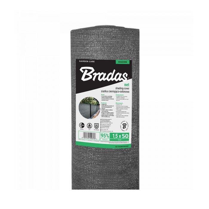 Bradastex 150cm Tieniaca sieť 95% (50m) Novinka