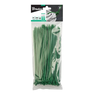 Príchytky na tieniace siete zelené 30cm (100ks) Tenké