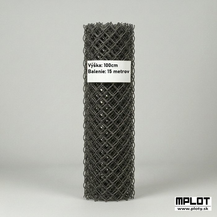 100cm Pletivo klasické Antracit