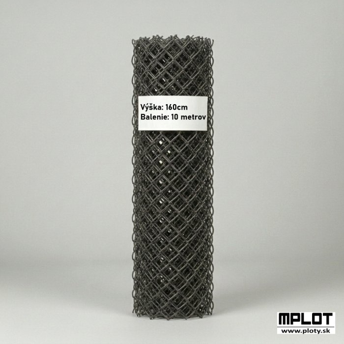 160cm Pletivo klasické Antracit