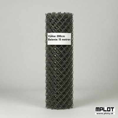 200cm Pletivo klasické Antracit