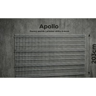 203cm Pozinkovaný Panel APOLLO 3D