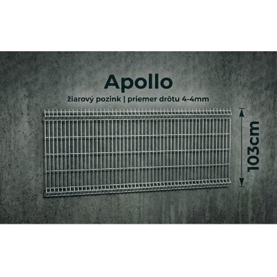 103cm Pozinkovaný Panel APOLLO 3D