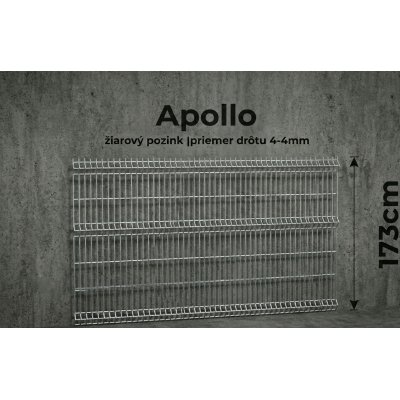 173cm Pozinkovaný Panel APOLLO 3D