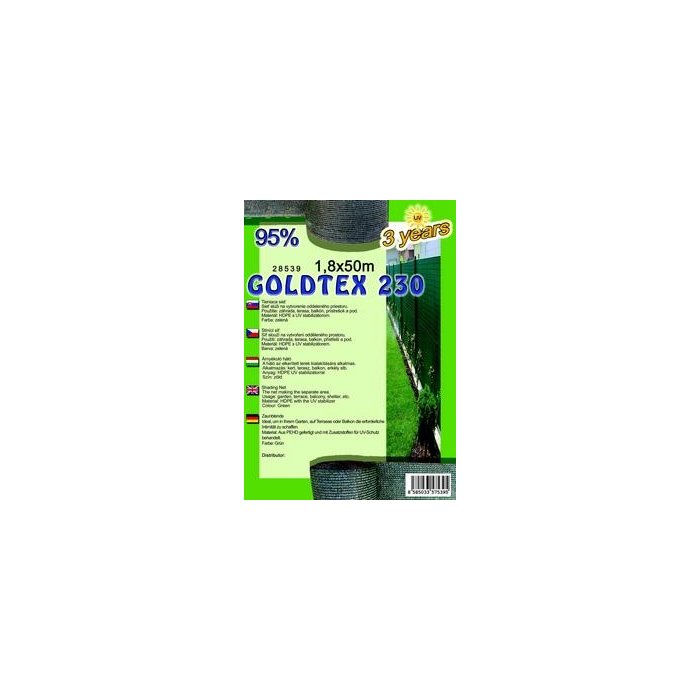 GOLDTEX 180cm Tieniaca sieť 95% (50m)
