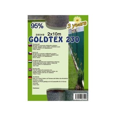 GOLDTEX 200cm Tieniaca sieť 95% (10m)