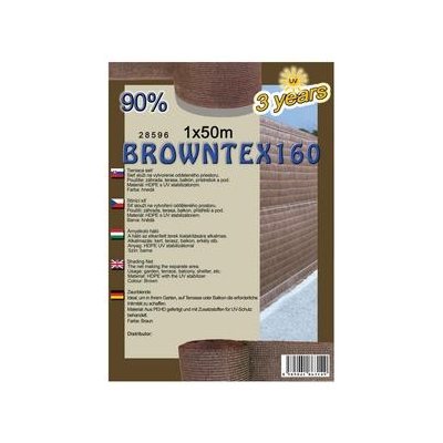 BROWNTEX 100cm Tieniaca sieť 90% (50m)