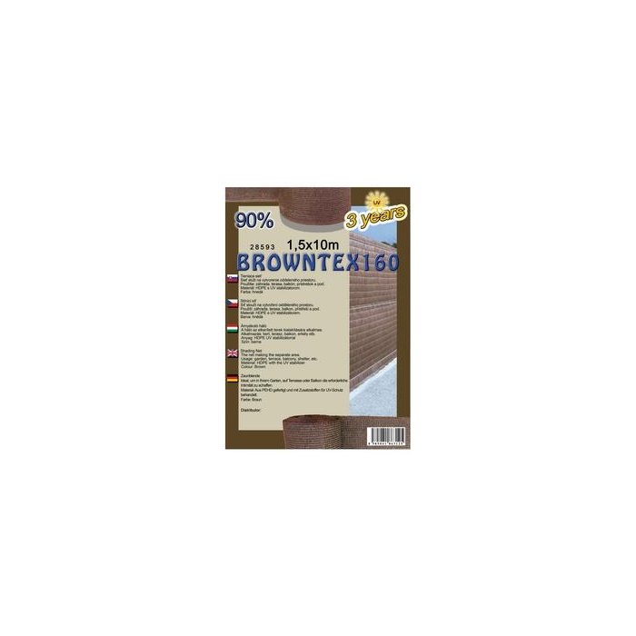 BROWNTEX 150cm Tieniaca sieť 90% (10m)