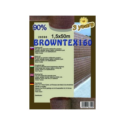 BROWNTEX 150cm Tieniaca sieť 90% (50m)