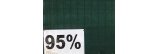 Zelená tieniaca sieť 95% tienivosť