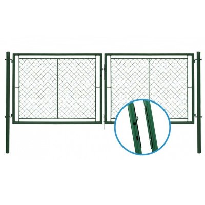 175cm x 355cm Brána YDEAL zelená